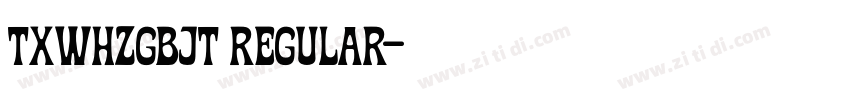 TXWHZGBJT Regular字体转换